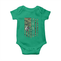 Personalized Proud Army Brother Baby Onesie Custom Name Dog Tag Camo American Flag Gift