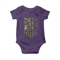 Personalized Proud Army Brother Baby Onesie Custom Name Dog Tag Camo American Flag Gift