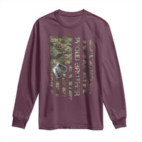 Personalized Proud Army Brother Long Sleeve Shirt Custom Name Dog Tag Camo American Flag Gift