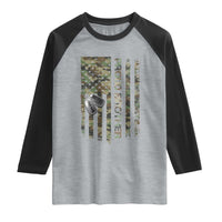 Personalized Proud Army Brother Raglan Shirt Custom Name Dog Tag Camo American Flag Gift