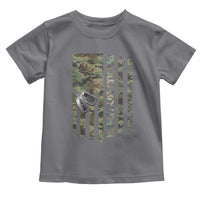 Personalized Proud Army Brother Toddler T Shirt Custom Name Dog Tag Camo American Flag Gift