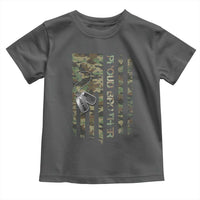 Personalized Proud Army Brother Toddler T Shirt Custom Name Dog Tag Camo American Flag Gift