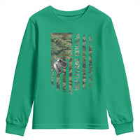 Personalized Proud Army Brother Youth Sweatshirt Custom Name Dog Tag Camo American Flag Gift