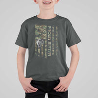 Personalized Proud Army Sister T Shirt For Kid Custom Name Dog Tag Camo American Flag Gift