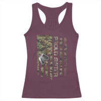 Personalized Proud Army Sister Racerback Tank Top Custom Name Dog Tag Camo American Flag Gift