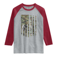 Personalized Proud Army Mom Raglan Shirt Custom Name Dog Tag Camo American Flag Gift