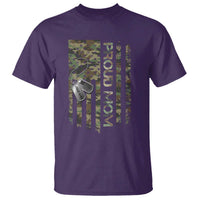 Personalized Proud Army Mom T Shirt Custom Name Dog Tag Camo American Flag Gift