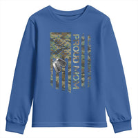Personalized Proud Army Mom Youth Sweatshirt Custom Name Dog Tag Camo American Flag Gift