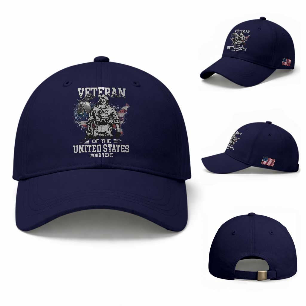 Personalized Veteran Flag Baseball Cap Custom Name U.S. Army