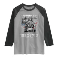 Personalized Veteran Flag Raglan Shirt Custom Name U.S. Army