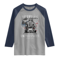 Personalized Veteran Flag Raglan Shirt Custom Name U.S. Army