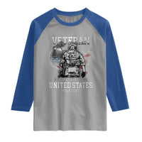 Personalized Veteran Flag Raglan Shirt Custom Name U.S. Army
