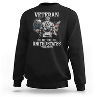 Personalized Veteran Flag Sweatshirt Custom Name U.S. Army