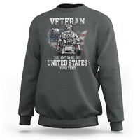 Personalized Veteran Flag Sweatshirt Custom Name U.S. Army