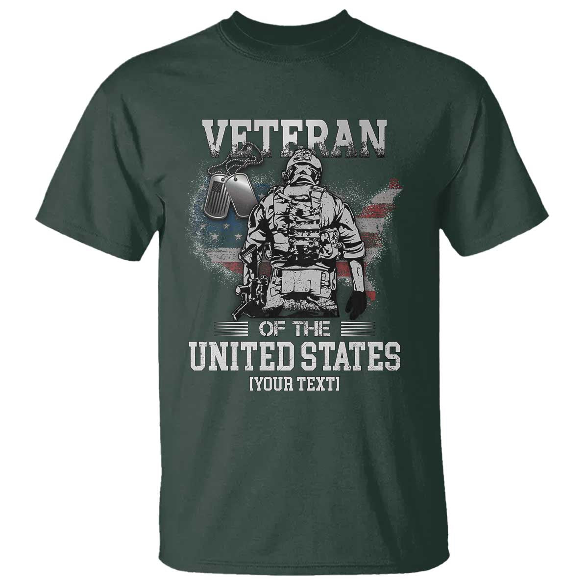 Personalized Veteran Flag T Shirt Custom Name U.S. Army