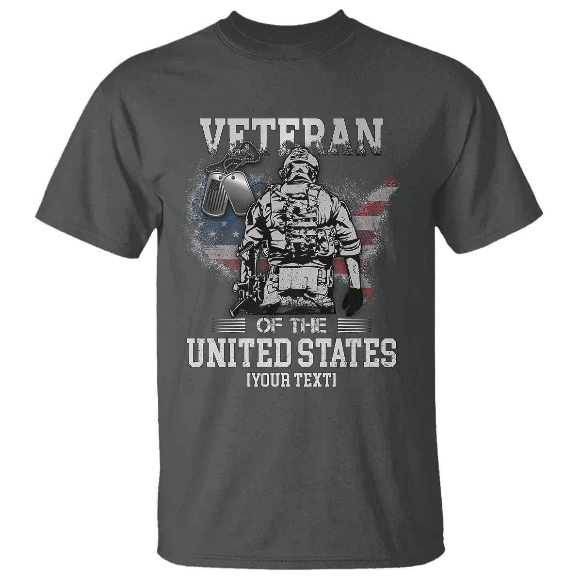 Personalized Veteran Flag T Shirt Custom Name U.S. Army