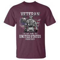 Personalized Veteran Flag T Shirt Custom Name U.S. Army