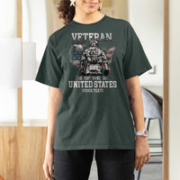 Personalized Veteran Flag T Shirt For Women Custom Name U.S. Army