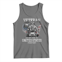Personalized Veteran Flag Tank Top Custom Name U.S. Army