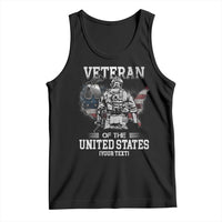 Personalized Veteran Flag Tank Top Custom Name U.S. Army