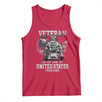 Personalized Veteran Flag Tank Top Custom Name U.S. Army
