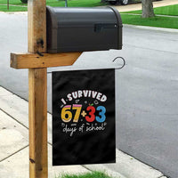 I Survived 67 33 Days Of School Garden Flag Funny Six Seven Meme Boys Kids 100th Day