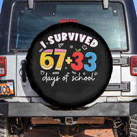 I Survived 67 33 Days Of School Spare Tire Cover Funny Six Seven Meme Boys Kids 100th Day