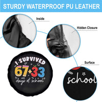 I Survived 67 33 Days Of School Spare Tire Cover Funny Six Seven Meme Boys Kids 100th Day