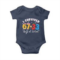 I Survived 67 33 Days Of School Baby Onesie Funny Six Seven Meme Boys Kids 100th Day