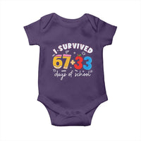 I Survived 67 33 Days Of School Baby Onesie Funny Six Seven Meme Boys Kids 100th Day