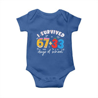 I Survived 67 33 Days Of School Baby Onesie Funny Six Seven Meme Boys Kids 100th Day