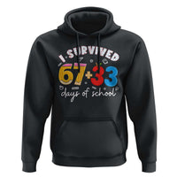 I Survived 67 33 Days Of School Hoodie Funny Six Seven Meme Boys Kids 100th Day