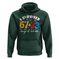 I Survived 67 33 Days Of School Hoodie Funny Six Seven Meme Boys Kids 100th Day