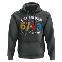 I Survived 67 33 Days Of School Hoodie Funny Six Seven Meme Boys Kids 100th Day