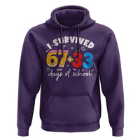 I Survived 67 33 Days Of School Hoodie Funny Six Seven Meme Boys Kids 100th Day