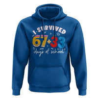 I Survived 67 33 Days Of School Hoodie Funny Six Seven Meme Boys Kids 100th Day