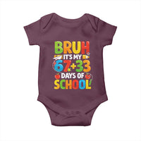 Bruh Its My 67 33 Days Of School Baby Onesie Funny Six Seven Meme Boys Kids 100th Day