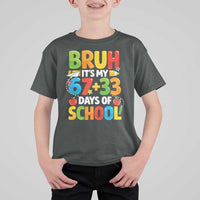Bruh Its My 67 33 Days Of School T Shirt For Kid Funny Six Seven Meme Boys Kids 100th Day