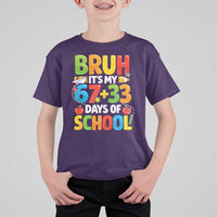 Bruh Its My 67 33 Days Of School T Shirt For Kid Funny Six Seven Meme Boys Kids 100th Day