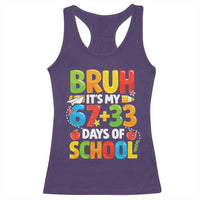 Bruh Its My 67 33 Days Of School Racerback Tank Top Funny Six Seven Meme Boys Kids 100th Day