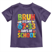 Bruh Its My 67 33 Days Of School Toddler T Shirt Funny Six Seven Meme Boys Kids 100th Day
