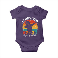 I Survived 67 33 Days Of School Baby Onesie Funny Six Seven Meme Math Teacher Kids 100th Day