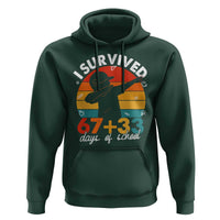 I Survived 67 33 Days Of School Hoodie Funny Six Seven Meme Math Teacher Kids 100th Day