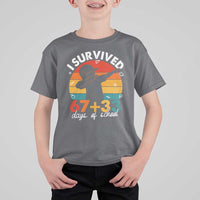 I Survived 67 33 Days Of School T Shirt For Kid Funny Six Seven Meme Math Teacher Kids 100th Day
