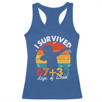 I Survived 67 33 Days Of School Racerback Tank Top Funny Six Seven Meme Math Teacher Kids 100th Day