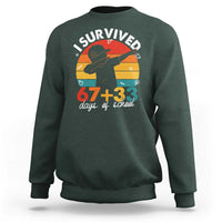 I Survived 67 33 Days Of School Sweatshirt Funny Six Seven Meme Math Teacher Kids 100th Day