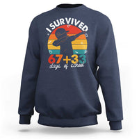 I Survived 67 33 Days Of School Sweatshirt Funny Six Seven Meme Math Teacher Kids 100th Day