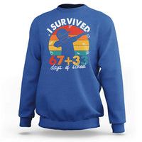 I Survived 67 33 Days Of School Sweatshirt Funny Six Seven Meme Math Teacher Kids 100th Day