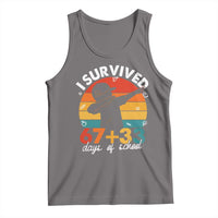 I Survived 67 33 Days Of School Tank Top Funny Six Seven Meme Math Teacher Kids 100th Day