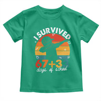 I Survived 67 33 Days Of School Toddler T Shirt Funny Six Seven Meme Math Teacher Kids 100th Day
